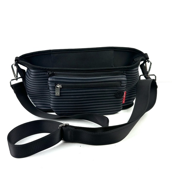 Skip Hop Grab and Go Stroller Organizer Neoprene Striped Brand New - Picture 1 of 8